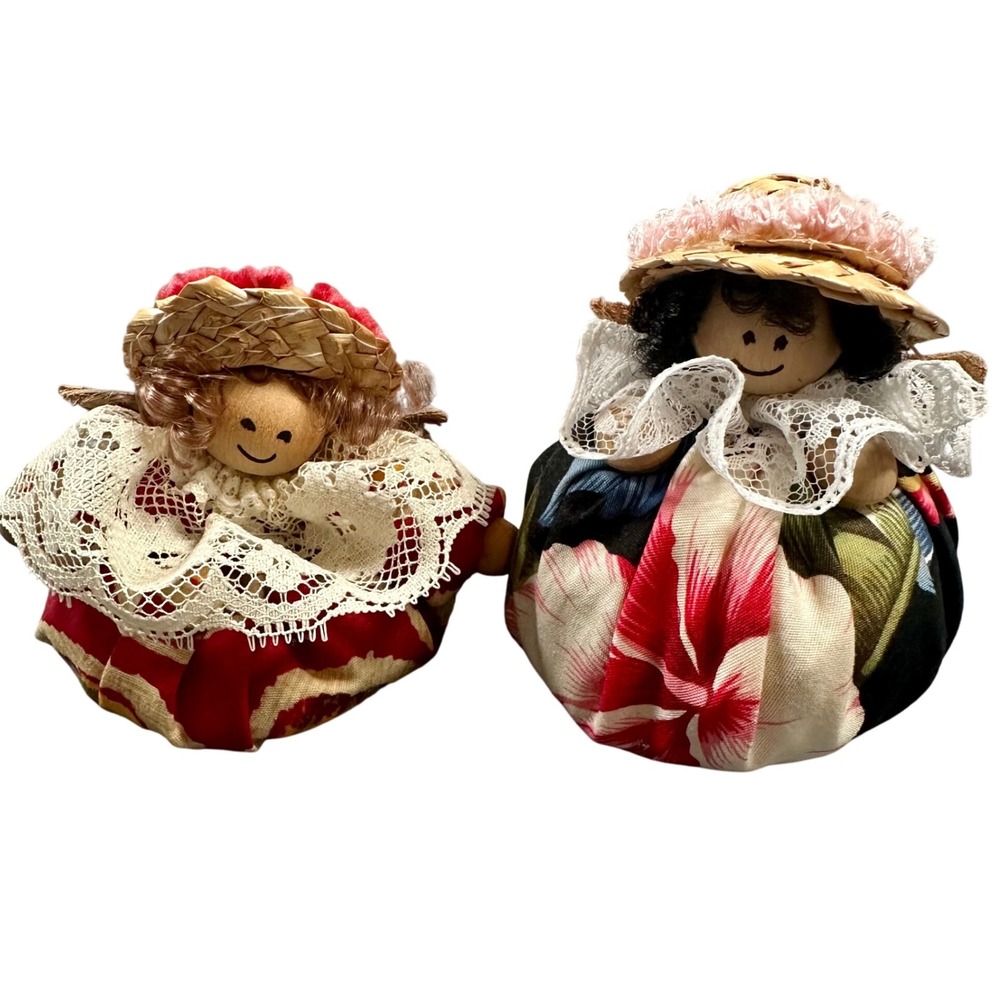 Vintage Handmade Hawaiian Hula Girl Dolls